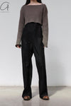 BASERANGE Macaulay Sweater Merino Wool France BAS-KMAL-BM-WI22-0 Mixed Rock Brown KMAL-BM-WI22